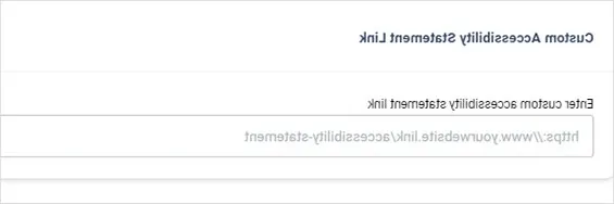 自定义可访问性语句link